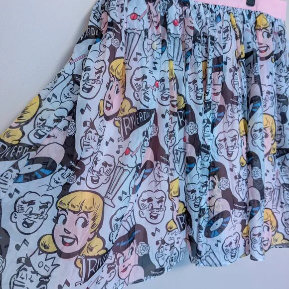 Unique Vintage Betty & Veronica 3X layered skirt Riverdale Archie Jughead EUC - Picture 2 of 10